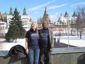 Simon and Jan in Russia